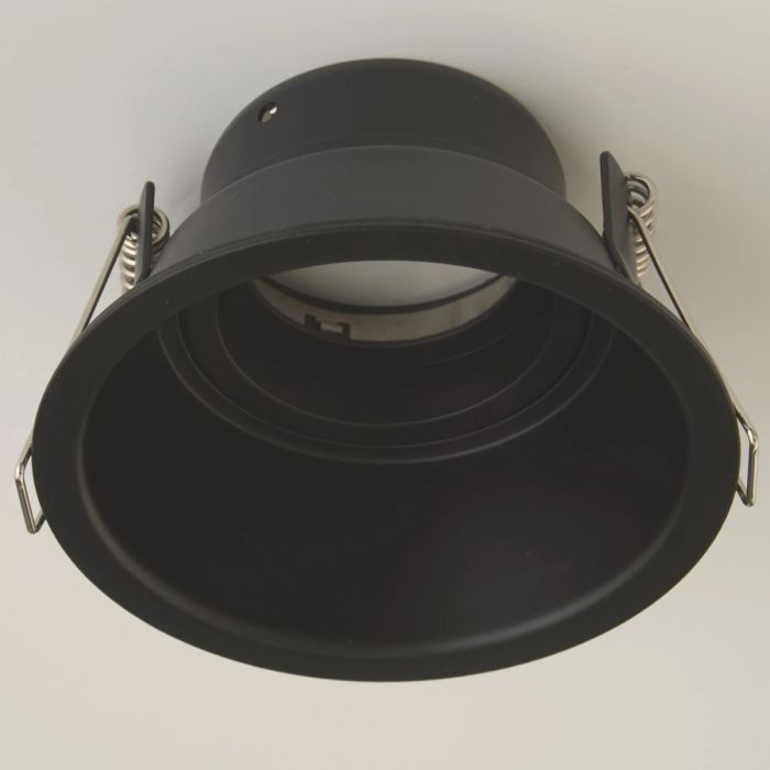 Searchlight Inbouwspot Slim Trim IP65 zwart ZM90 D100mm 5053423317519