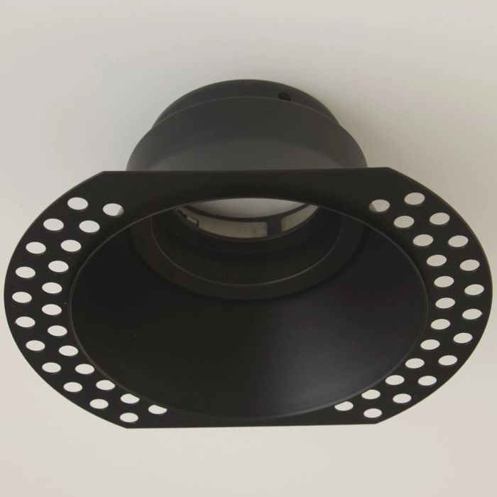 Searchlight Inbouwspot Slim Trimless zwart ZM90 D100mm 5053423317526