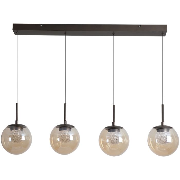 Searchlight Hanglamp Solis champagneglas 90cm 5053423324630