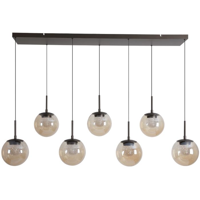 Searchlight Hanglamp Solis champagneglas 123cm 5053423324883