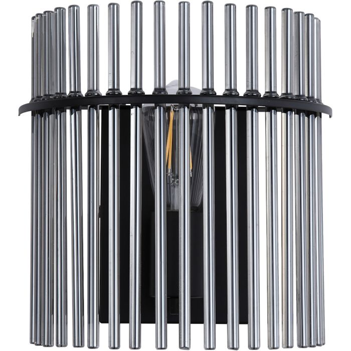 Searchlight Wandlamp Swizzle zwart 26cm 5053423305325