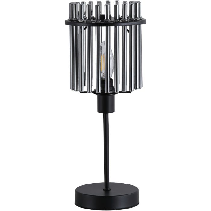 Searchlight Tafellamp Swizzle zwart 38cm 5053423301686