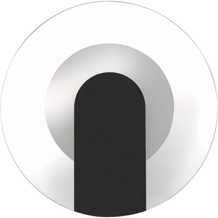 Searchlight Wandlamp Target zwart 23cm 5053423302010