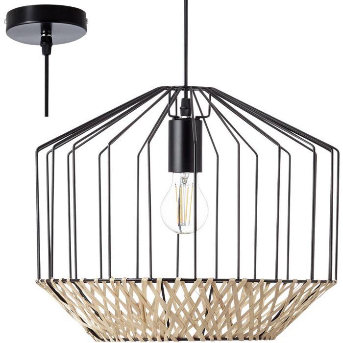 Brilliant Hanglamp Templo bamboe 37cm 4004353377143