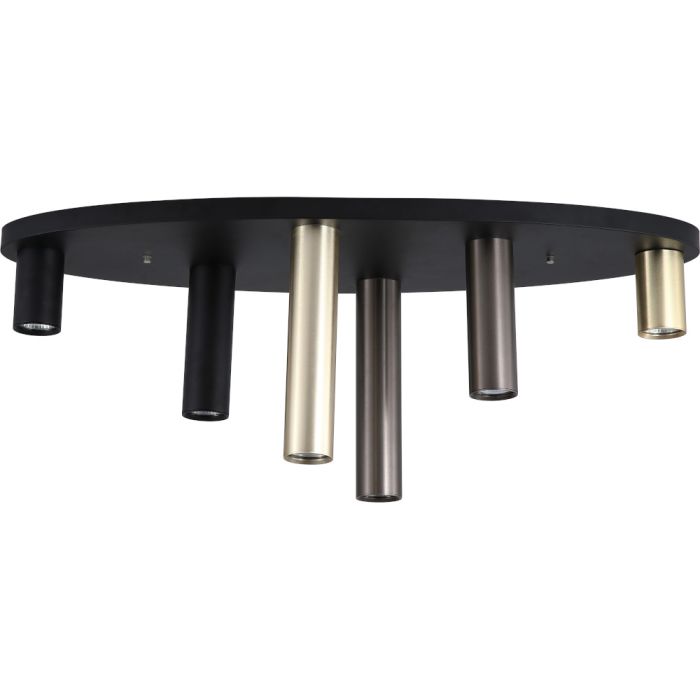 Searchlight Plafondlamp Tubes zwart 80cm 5053423301679