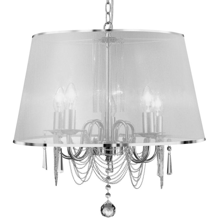 Searchlight Kroonluchter Venetian chroom 50cm 5053423019604