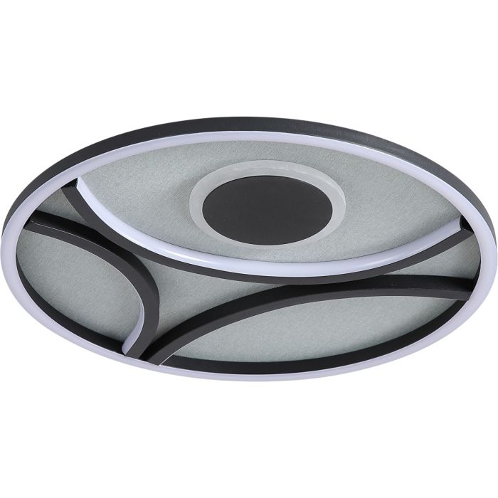 Searchlight Plafonniere Zendisk zwart 39cm 5053423298030