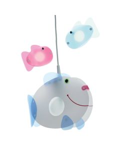 Niermann Standby Hanglamp Vis blauw 54cm 4036239001842