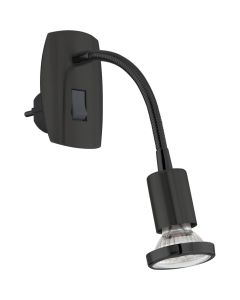 Eglo Stekkerlamp Parrini zwart 25cm 9002759316464