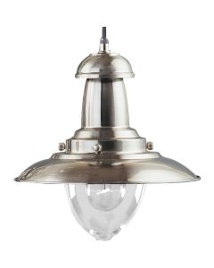 Searchlight Hanglamp Fisherman zilver 32cm 5013874201218