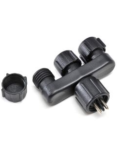 Konstsmide Splitter 12v systeem zwart  7318307449006