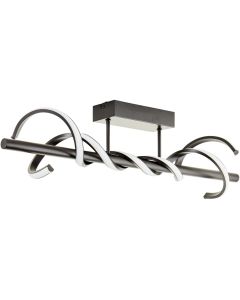 Brilliant Plafondlamp Amalie zwart 76cm 4004353411717