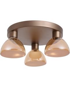 Searchlight Plafondlamp Cannes koffie 45cm 5053423297880