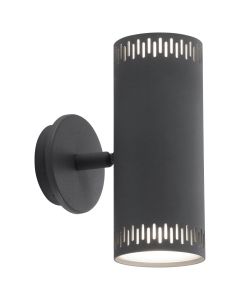 Brilliant Wandlamp Cavi antraciet 17cm 4004353316852