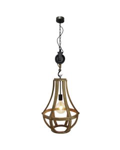 Brilliant Hanglamp Church hout 43cm 4004353296710