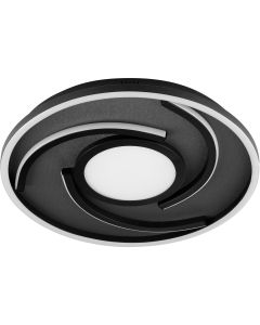 Brilliant Plafondlamp Hardy zwart 39cm 4004353463129