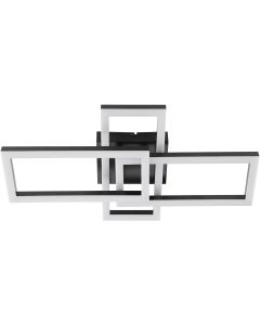 Brilliant Plafondlamp Jorvic zwart 48cm 4004353462986