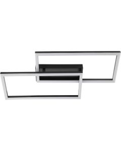 Brilliant Plafondlamp Jorvic zwart 60cm 4004353463006