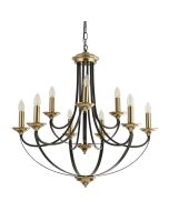 Searchlight Kroonluchter Belfry bruin 78cm 5053423135762