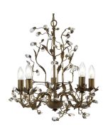 Searchlight Kroonluchter Almandite bruin 50cm 5053423021089