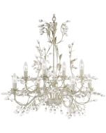 Searchlight Kroonluchter Almandite creme 74cm 5013874337658