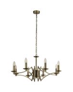 Searchlight Kroonluchter Ascot brons 72cm 5053423174181