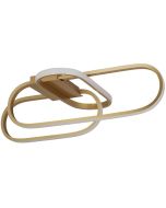 Searchlight Plafondlamp Clip goud 65cm 5053423227412