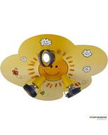 Niermann Standby Plafondlamp Sunny geel 55cm 4036239006205