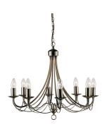 Searchlight Kroonluchter Maypole brons 60cm 5013874300133