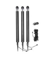 Konstsmide Paallamp 12v Amalfi zwart 75cm (3 st) 7318307452754