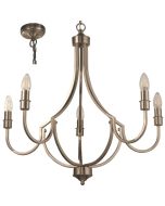 Searchlight Kroonluchter Lodge staal 65cm 5053423242910