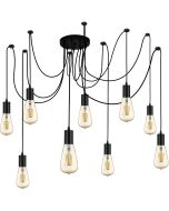 Searchlight Hanglamp Squiggle 9L zwart 200cm  5053423136646