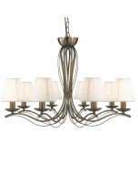 Searchlight Kroonluchter Andretti brons 76cm 5013874388315