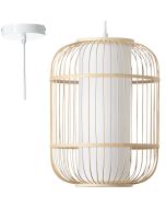 Brilliant Hanglamp Bones bamboe 30cm 4004353379178