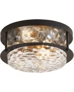 Searchlight Plafonniere Bullseye zwart 35cm 5053423331454