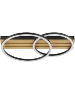 Brilliant Plafondlamp Calma hout 54cm 4004353463075