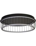 Searchlight Plafondlamp Circolo zwart 60cm 5053423227290