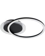 Searchlight Plafonniere Contour zwart 40cm 5053423298757