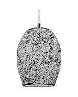 Searchlight Hanglamp Crackle wit 18cm 5013874360625