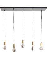 Brilliant Hanglamp Darcia zwart 95cm 4004353411694