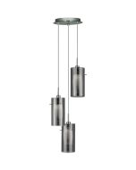 Searchlight Hanglamp Duo rookglas 26cm 5053423018973