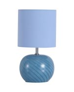 Searchlight Tafellamp Fete blauw 31cm 5053423301730