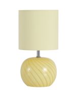 Searchlight Tafellamp Fete geel 31cm 5053423301723