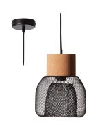 Brilliant Hanglamp Flaka zwart 22cm 4004353351594