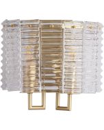 Searchlight Wandlamp Flute goud 25cm 5053423328034
