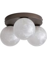 Searchlight Plafondlamp Frosty brons 30cm 5053423326634