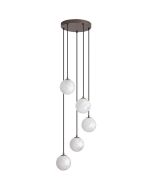 Searchlight Hanglamp Frosty brons 35cm 5053423326658