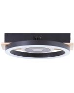 Brilliant Plafondlamp Maureen hout 20cm 4004353420054