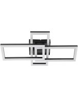 Brilliant Plafondlamp Jorvic zwart 48cm 4004353462986