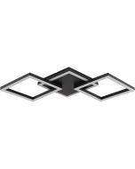 Brilliant Plafondlamp Jorvic zwart 62cm 4004353462993